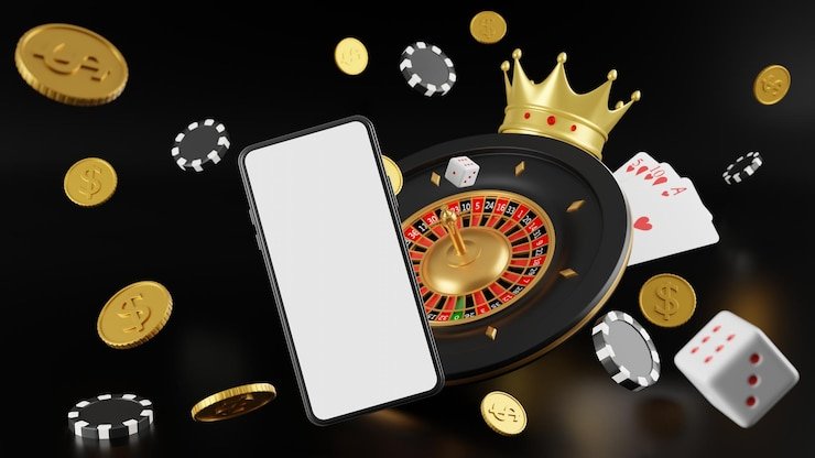 Close-up view of card dealing at a BandarQ table with chips and payout display on situs pos4d